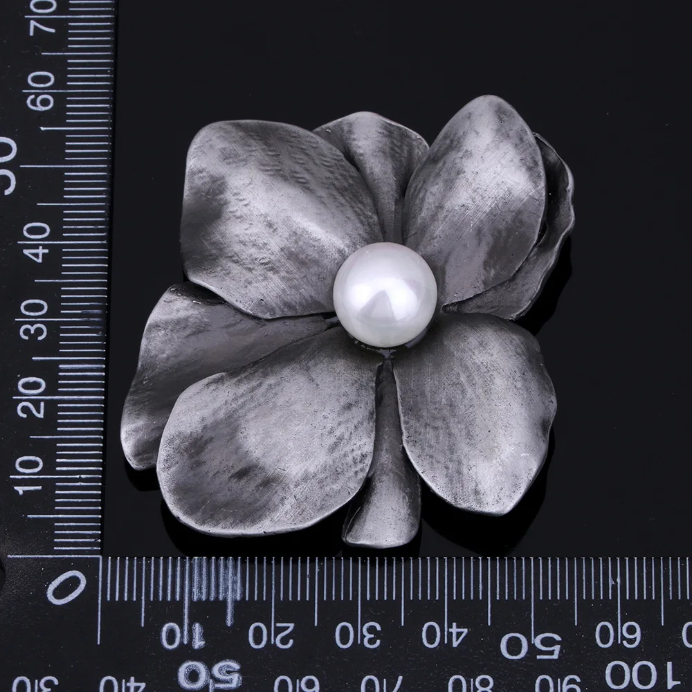 2pcs Pearl Brooches Pin Flower Scarf Clip Buckle DIY Women Gift Clothing Accessories | Дом и сад