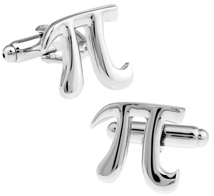 

Factory Price Retail Shirt Cufflinks For Men Brass Material White Colour Mathematical Symbols Design Cuff Links Free Shipping