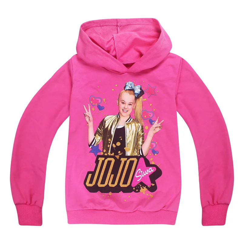 JOJO siwa/футболка с длинными рукавами и рисунком для мальчиков девочек костюм
