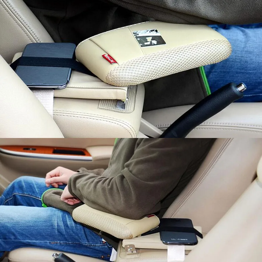 YAQUICKA Beige Auto Car Center Console Armrest Storage Box Elbow Supporting Holder For Universal | Автомобили и мотоциклы