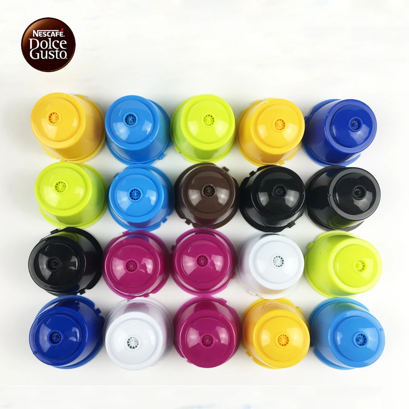 1 шт. использовать 50 раз 8 цветов Многоразовые Dolce Gusto кофейные капсула nescafe dolce gusto