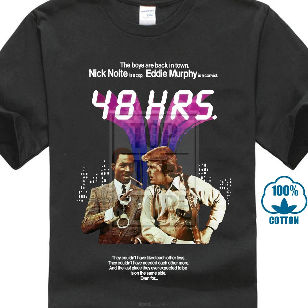 48 часов постер фильма футболка все размеры S до 4Xl Eddie Мерфи Ник нолте | Мужская