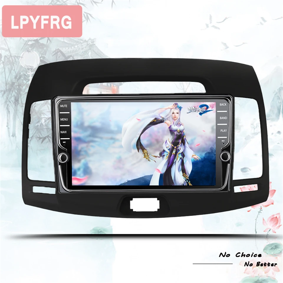 Автомобильный dvd плеер восьмиядерный Android 10 0 4 гб озу + 64 пзу для hyundai elantra 2007 2011
