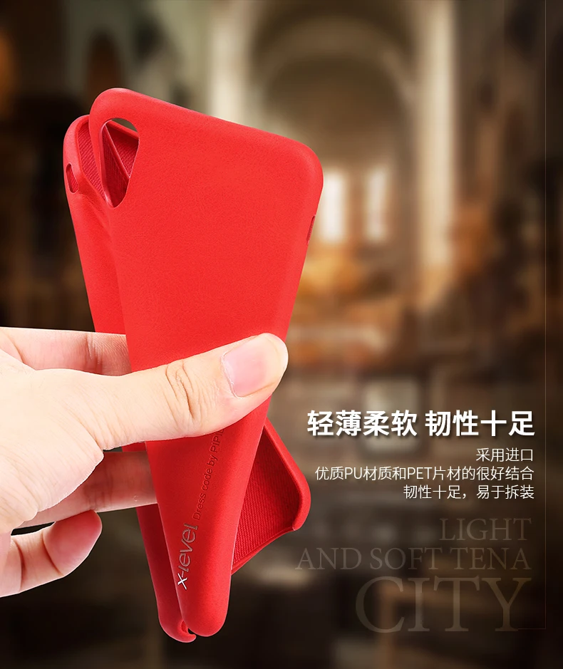 X-level Luxury Vintage Leather Texture Phone Case for Iphone X XR XS MAX 6 6S 7 8 PLUS Simple Slim Thin Back Cover Coque Capas |