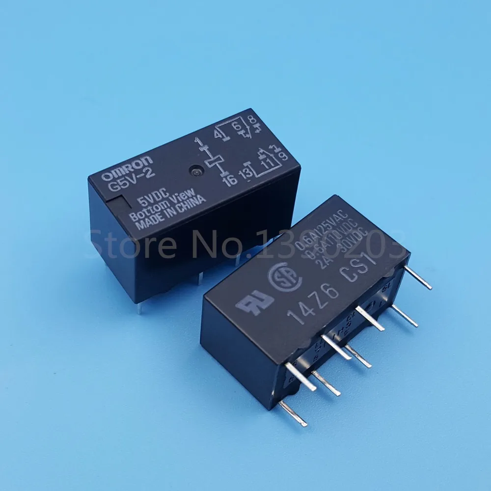 10 шт. Omron G5V-2 DC5V DPDT 8Pin печатного монтажа низкая стоимость Сигнальное реле