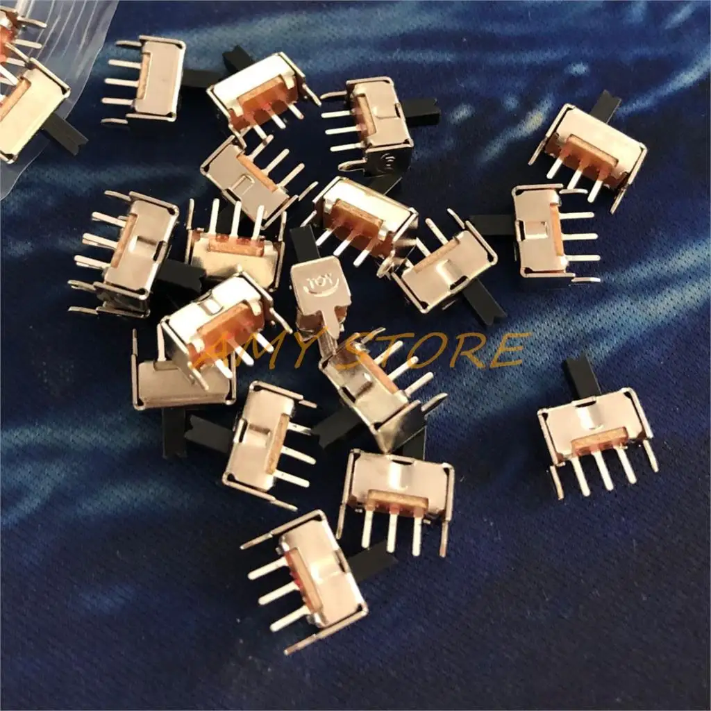 10 шт. панель PCB 3 Pin 2 положения 1P2T SPDT Мини-скользящий переключатель 0.5A 50 в DC SS-12D07VG4 |