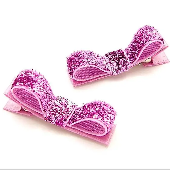 200 шт. Бесплатная доставка блестящие заколки для волос в смокинг девочек|bow clip|hair