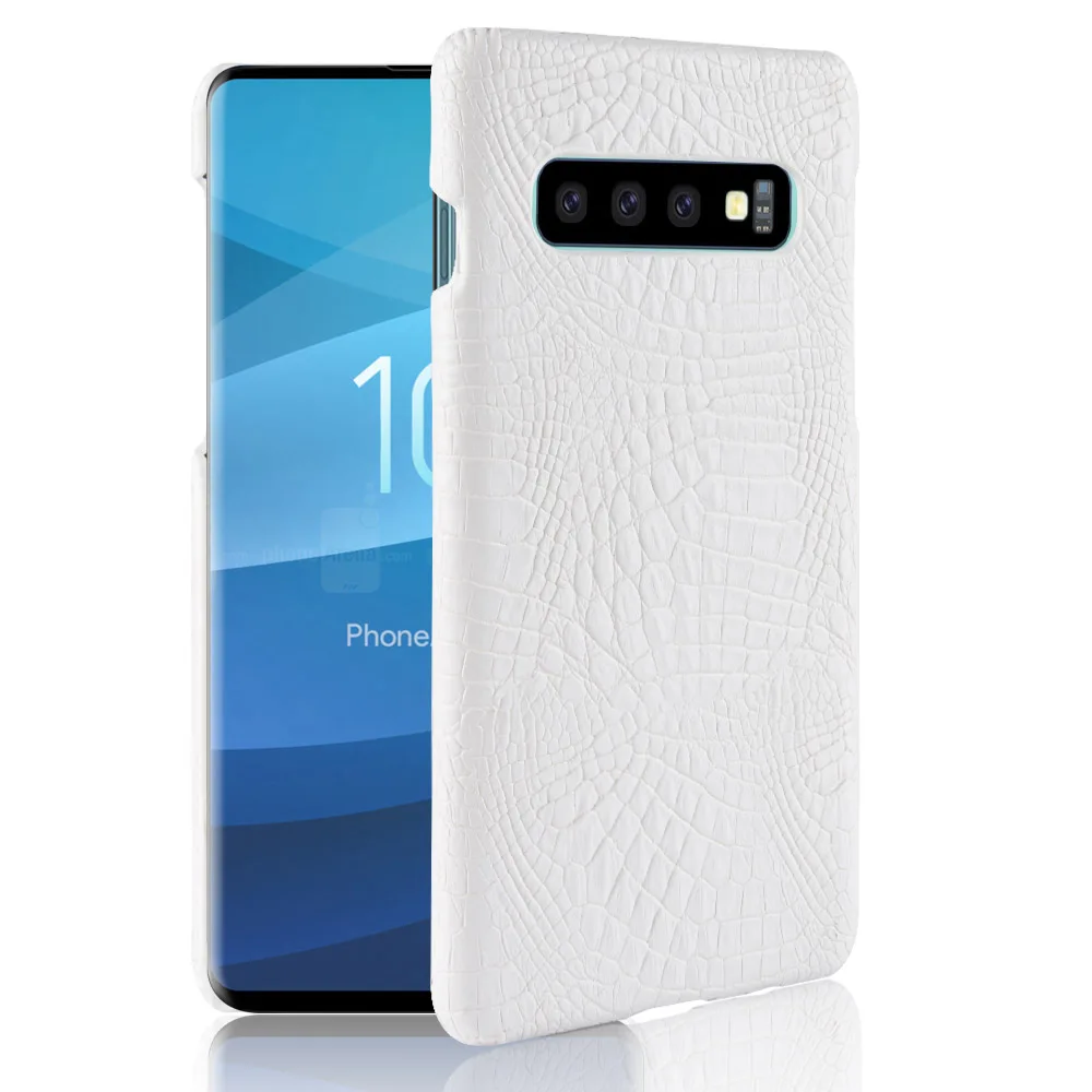 Чехлы для телефонов Samsung Galaxy S 6 7 8 9 10 edge plus с текстурой крокодила задняя крышка из