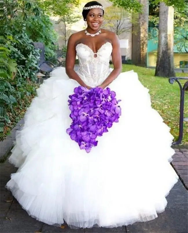 

Женское бальное платье, свадебные платья, длина до пола, тюлевые оборки