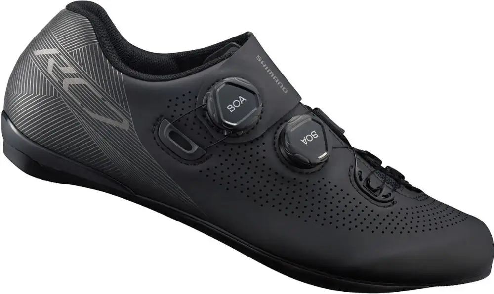 Shimano RC7 углеродная шоссейная велосипедная обувь SH-RC701 - Цвет: Черный