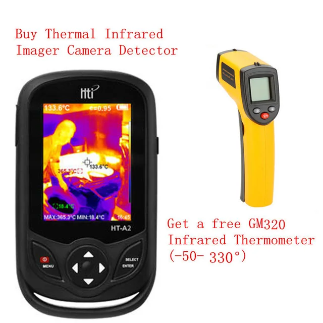 HT-A2 free GM320 Портативная HT-A1 TFT дисплей экран тепловая инфракрасная Imager камера 320*240 HT-A2 обновления для охоты на открытом воздухе - Цвет: HT-A2 free GM320