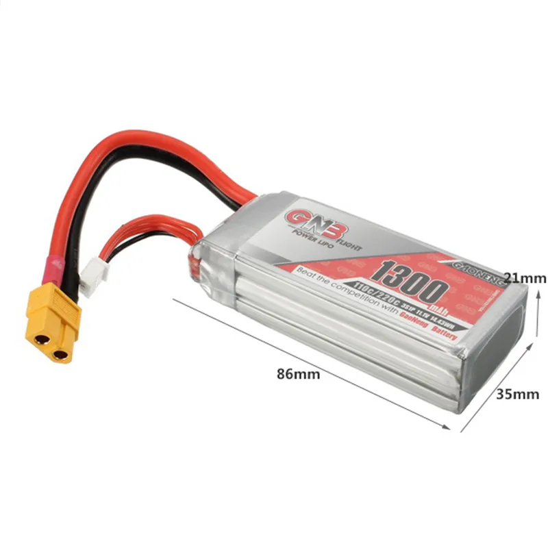 Новое поступление аккумуляторная батарея Gaoneng GNB 11 1 В 1300 мАч 3S 110/220c Lipo XT60 вилка для