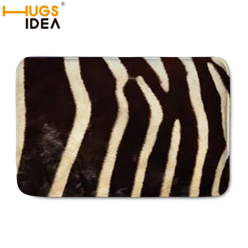 HUGSIDEA индивидуальный комнатный коврик мягкие ковры из меха зебры для гостиной