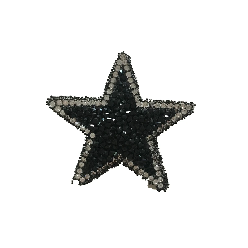 5PCS/lot 3D Rhinestones Star Beaded Iron on Patches for Clothes Bags DIY Accessories Hot Melt Crystals Stars Decoration Applique | Дом и сад