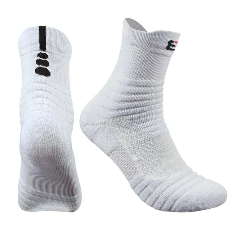 

NANCY TINO Basketball Socks Man Long Thickening Towel Bottom Cotton Socks Outdoors Run Badminton Tennis Breathable Sport Socks