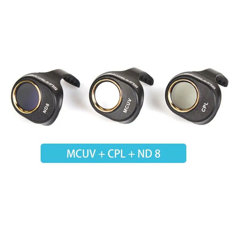 MCUV CPL ND8 Sunnylife Spark Gimbal фильтр объектива камеры Combo ND4 ND8 ND16 ND32 MCUV CPL Для HD прозрачный фильтр объектива для DJI Spark Drone - Цвет: MCUV CPL ND8