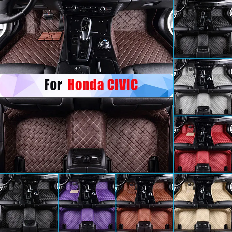 Водонепроницаемые автомобильные коврики для Honda CIVIC всесезонный автомобильный