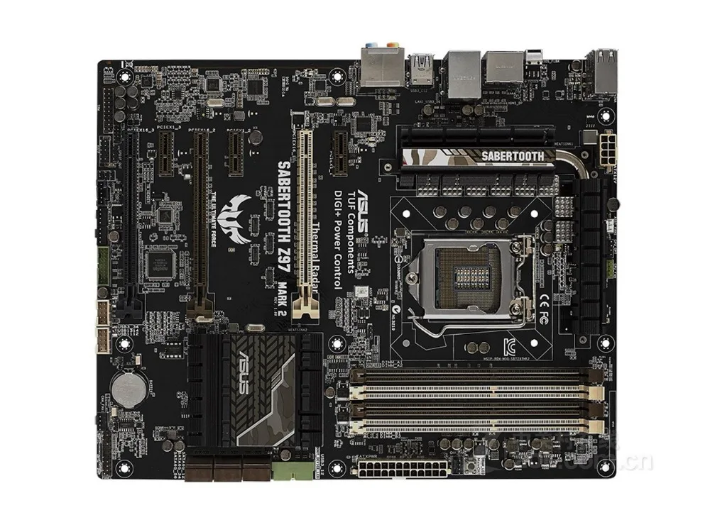Online Für ASUS SABERTOOTH Z97 MARK 2 Original Desktop Motherboard DDR3 LGA 1155 32GB USB 3,0 USB 2,0 SATA3 Z77 Motherboard