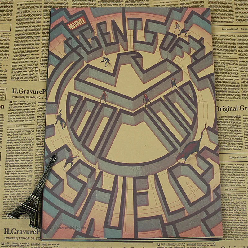 Наклейка на стену агент Щ. И. Т. винтажный постер в стиле ретро Фил Колсон плакаты