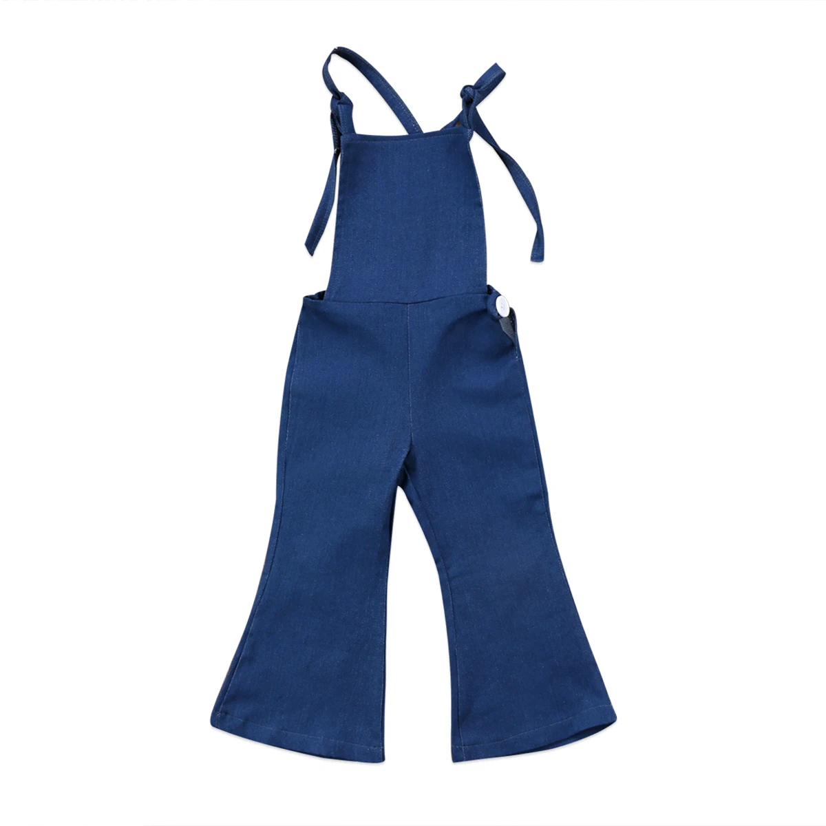 Toddler Kids Girls Denim Strap Bib Pants Little Flare Sleeve Boot Cut Jeans Overalls Clothes 1-6T Fille Clothing | Детская одежда и