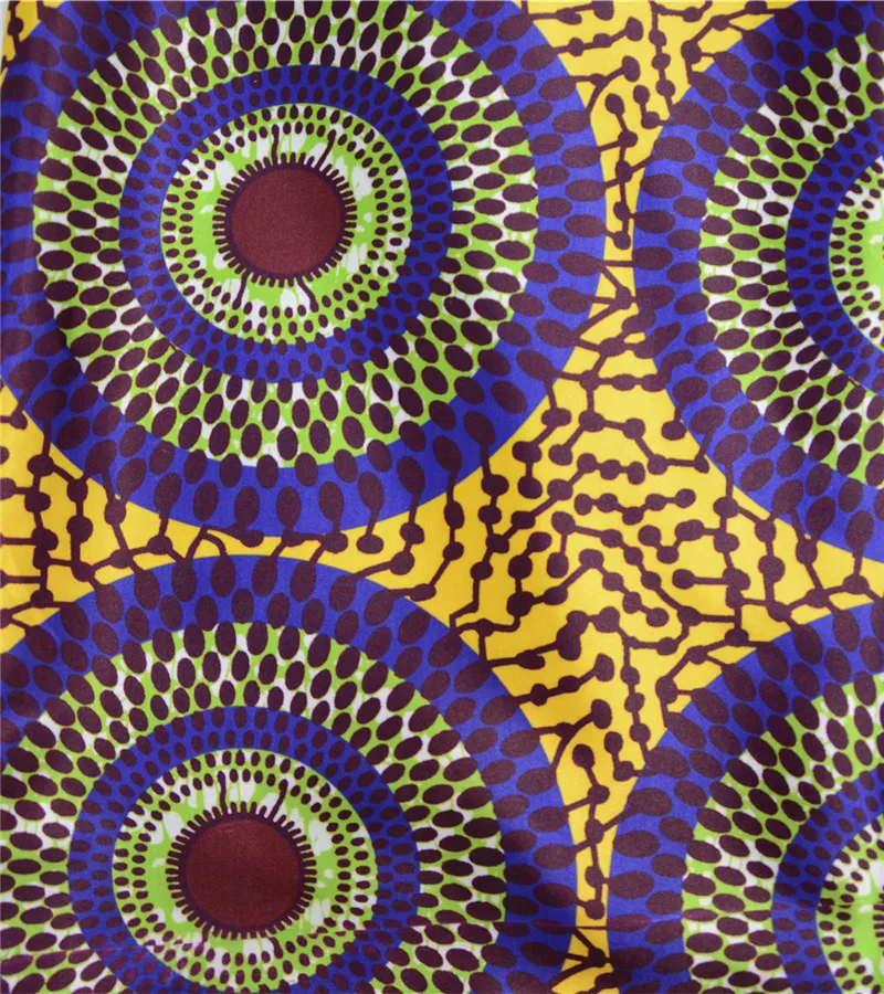 Популярная атласная шелковая ткань горячая мода нигерийский дизайн Африканский