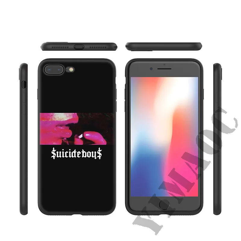 YIMAOC FTP Suicideboys Skull Soft Silicone Case for iPhone 11 Pro Xr Xs Max X or 10 8 7 6 6S Plus 5 5S SE |