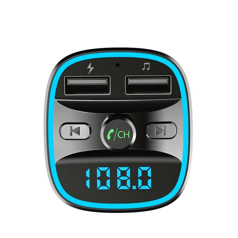Bluetooth 5 0 Автомобильный mp3 музыкальный плеер fm-приемник передатчик двойной USB