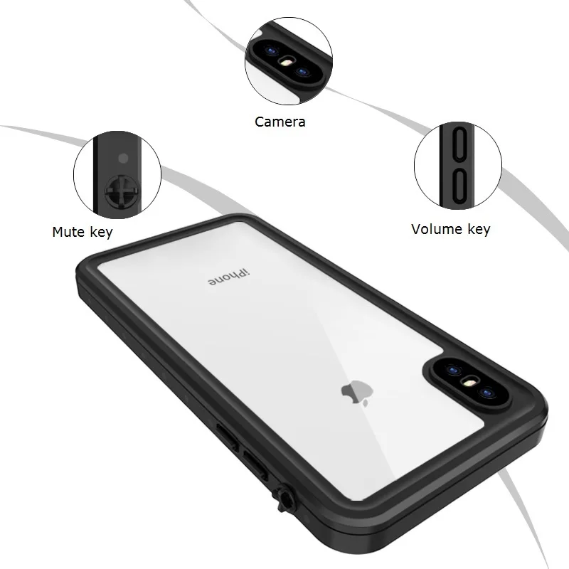 

Original Redpepper IP68 Waterproof Case for iPhone XR/XS/XS Max Shockproof Dust Proof Kickstand Diving Swimming Protective Cover