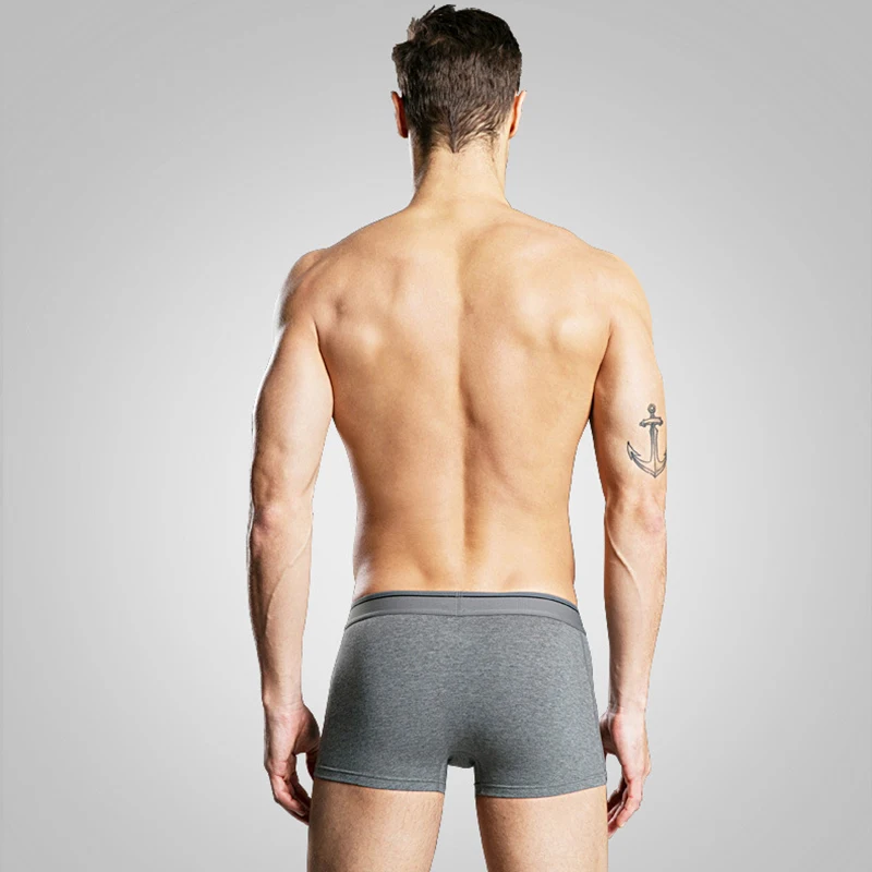 

4Pcs\lot NEW Breathable Cotton Underwear Button Men Boxer Shorts mens Underpants Male Panties Cueca Masculina M,L,XL,2XL,3XL