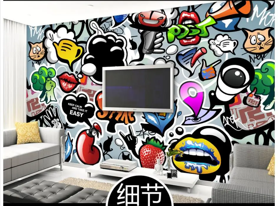 Пользовательские фото обои для стен Настенная роспись 3 д с ручной росписью в