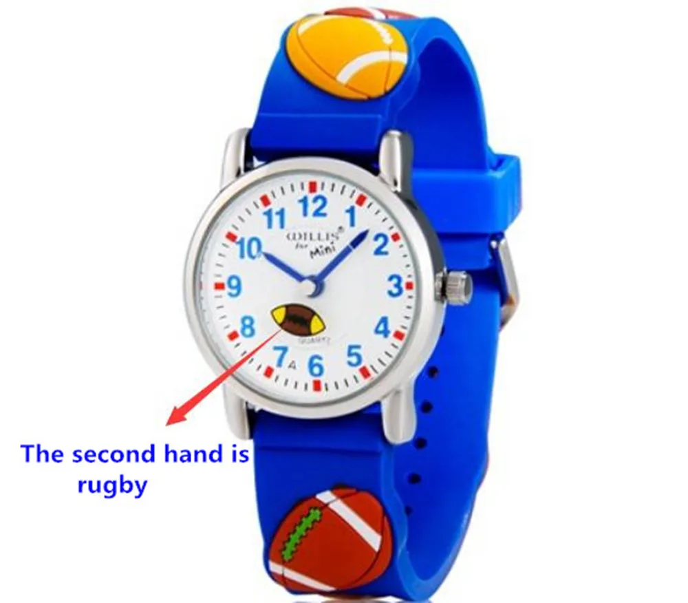 Детские наручные часы для маленьких мальчиков мультяшная 3D футбольная повязка