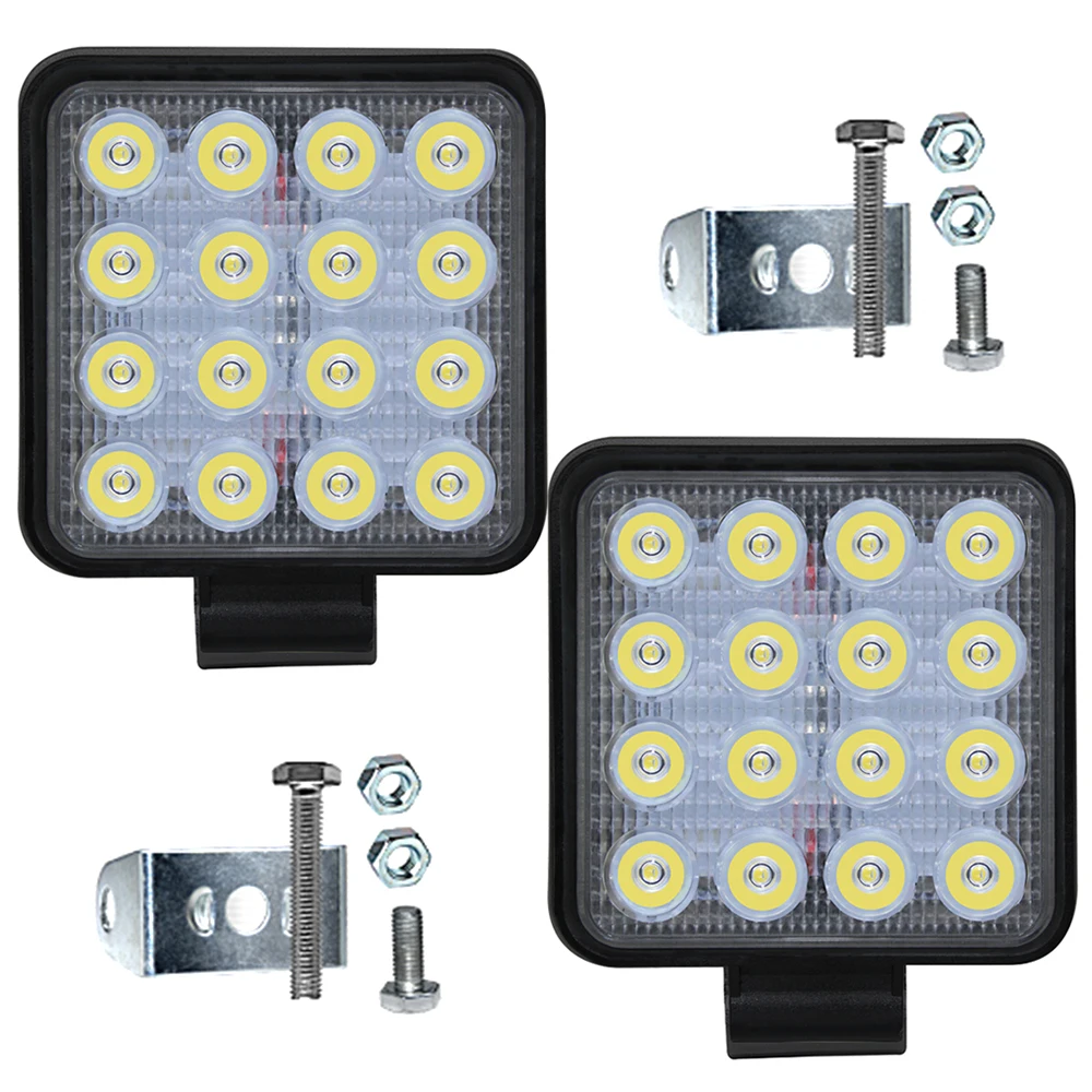 2 шт. супер яркие светодиодные рабочие огни прожекторная лампа противотуманная