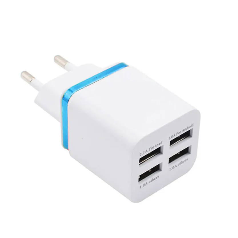 USB charger 5.1A 4 in 1 Port EU Plug Home Travel Wall Charger AC Power Adapter for Phone SZ0426#2 | Электроника