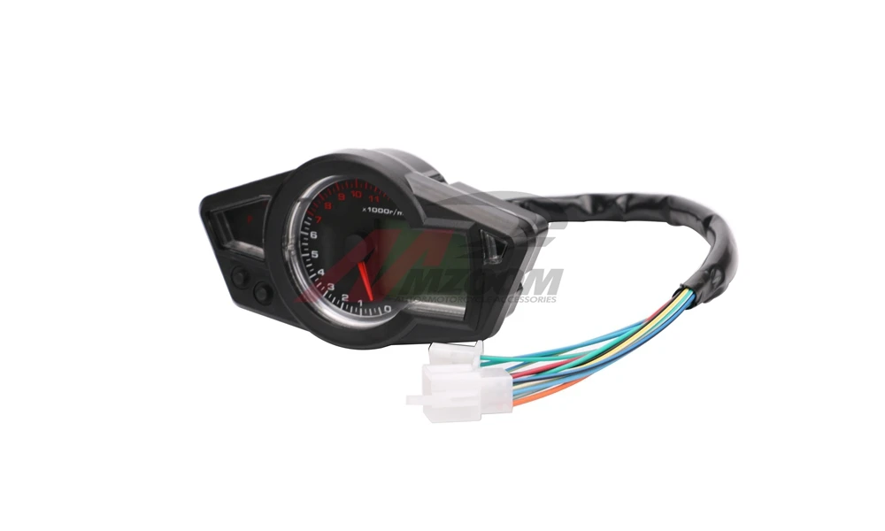 Free shipping Motorcycle LCD backlight Speedometer Motorcycle Digital Odometer Speedometer Tachometer Fit for 2&4 Cylinders