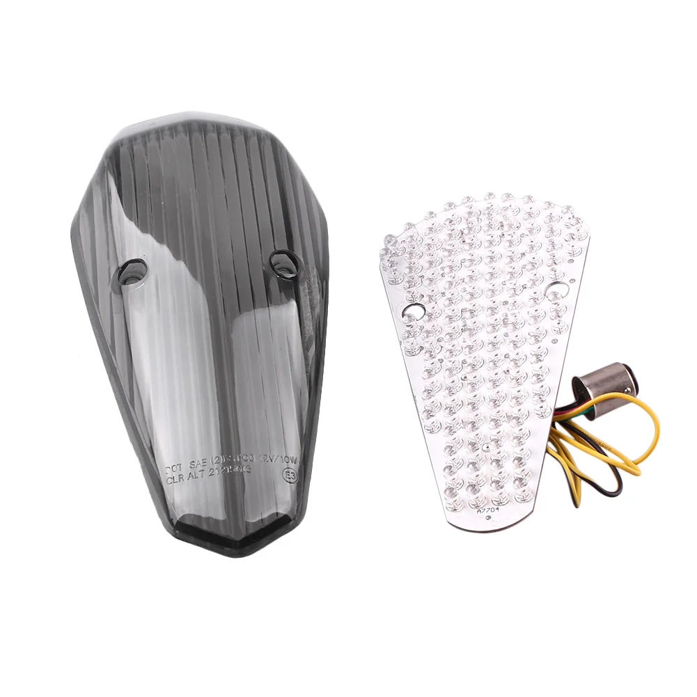 

E-Mark Integrated LED Motorcycle Rear Tail Brake Light Turn Signal Lamp Blinker For HONDA SHADOW AERO 750 2004-2007 Taillight