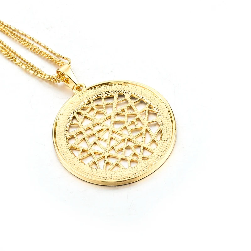 TOUCHEART этническое длинное женское ожерелье золотого цвета круглые Кристальные