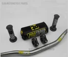 Titanium Металлический Mulisha пакет Fat Bar 1-1/" PROTAPER руль колодки с ручками ручки грязи питбайк Мотокросс Мотоцикл для KLX KTM черный - Цвет: Titanium