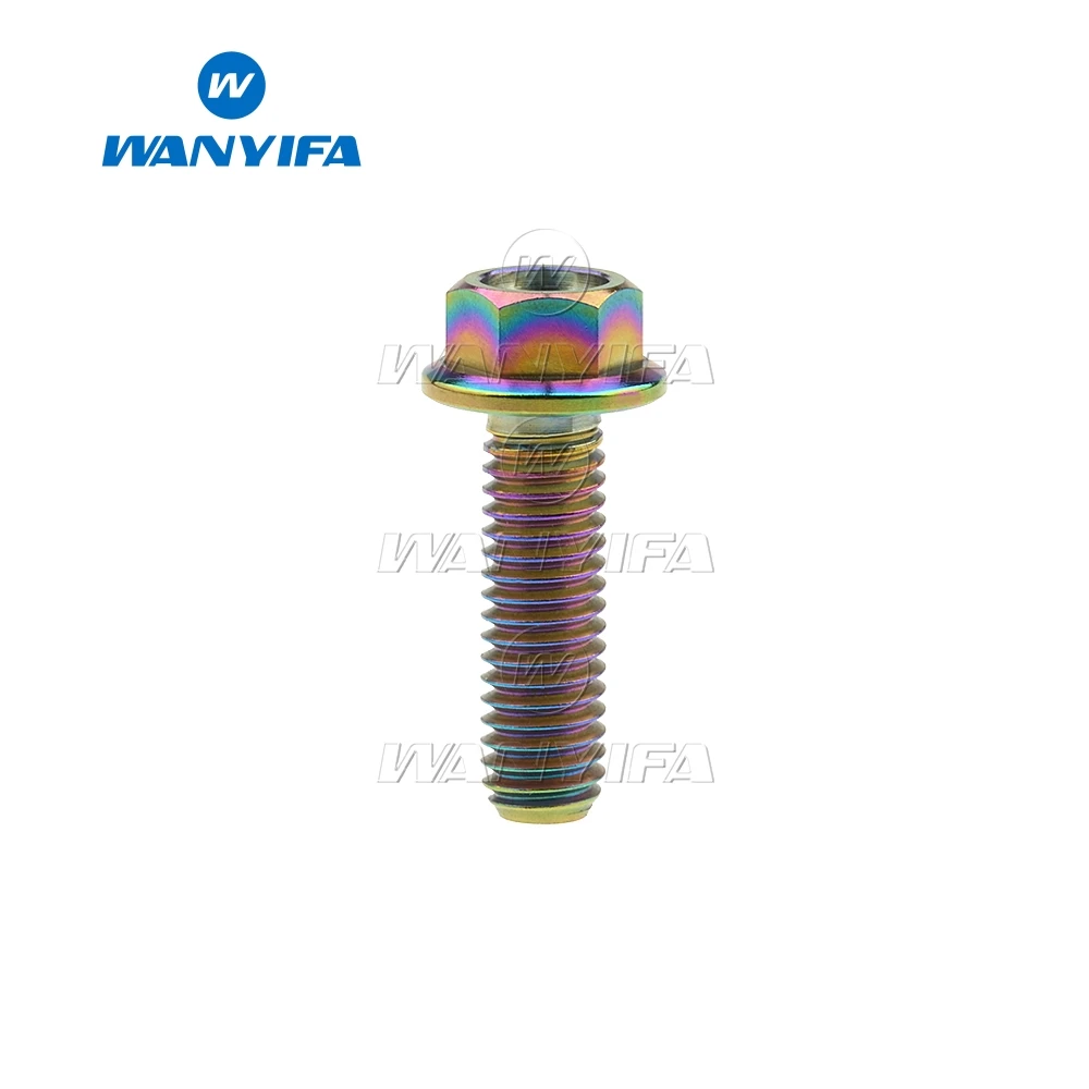 Wanifa Винт С Титановым болтом M6x10 15 20 25 30 35 40 45 50 55 60 65 мм маленький фланец для