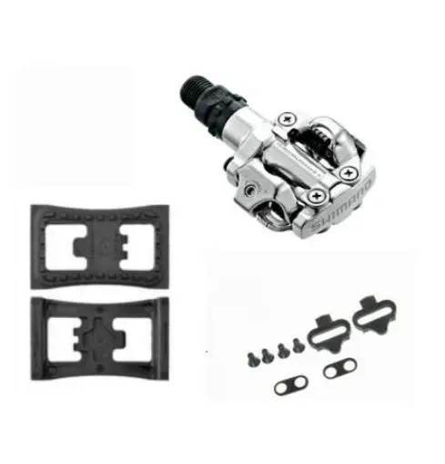 silver with PDss PD M520 велосипедные педали SPD самоблокирующиеся велосипедные педали, педали для горного велосипеда, запчасти PD-M520 SH51 шип с PD22 - Цвет: silver with PDss