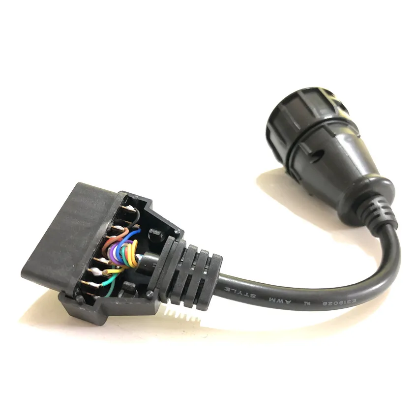 12Pin OBD2 к 16Pin гнездовой разъем DLC OBDII Для iv e co грузовика диагностический