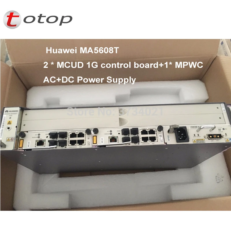 Цена по прейскуранту завода изготовителя HUAWEI OLT MA5608T GPON с 2 * MCUD 1G контрольной