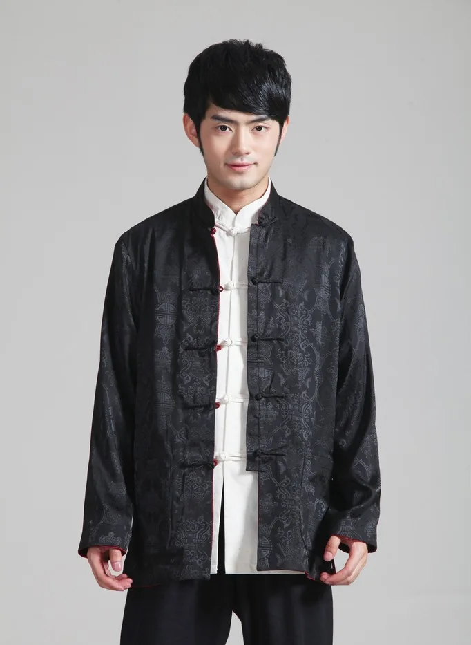 Костюм с длинными рукавами в стиле Танг Китайская классическая Двусторонняя