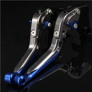 Blue Titanium Синий+ титановый Мотоцикл с ЧПУ регулируемые(складные и выдвижные) тормозные рычаги сцепления для Yamaha XTZ 750 Super Tenere 1989-1997 1996 - Цвет: Blue Titanium