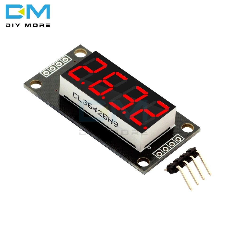 TM1637 0,3" 0,36 дюймов 7 сегментов цифровой дисплей трубки 4-разрядный светодиодный модуль для Arduino красного и зеленого цвета, цвет: синий, желтый, белый