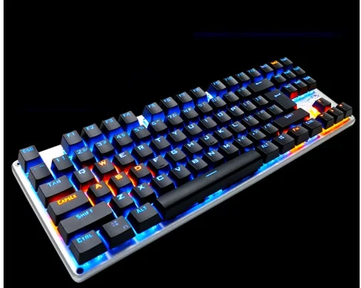 LINGBAO 87/104 Ключ 9 светодио дный Свет подсветкой компьютерных игр механическая