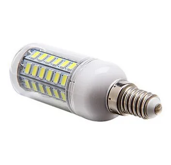 E14 12W 56x5730SMD 1200LM 6000-6500K белый светильник светодиодный кукурузная лампа(110V или 220 V