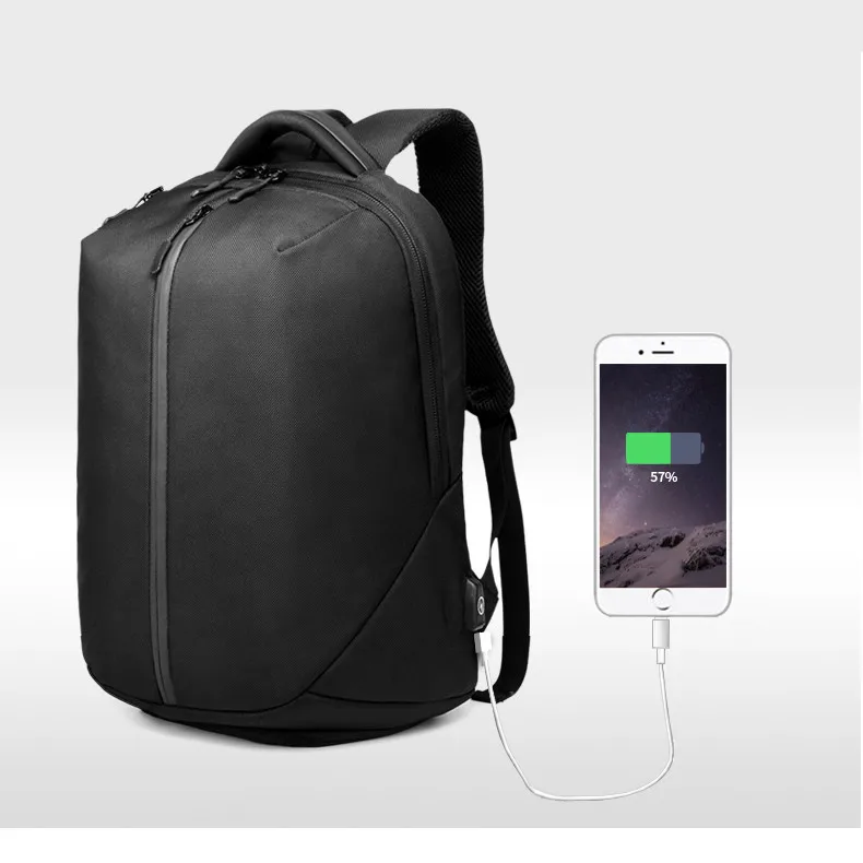 OZUKO, рюкзак для ноутбука, мужской, 1680D, Оксфорд, USB зарядка, рюкзак для путешествий, Противоугонный, водонепроницаемый, на молнии, для фитнеса, сумка, обувь, карман