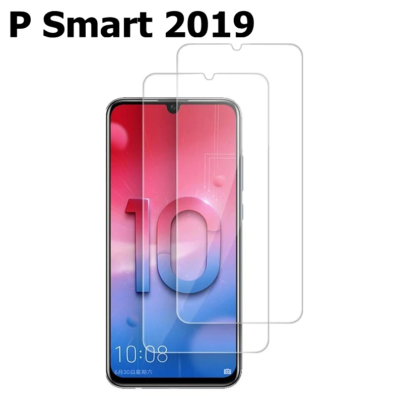 P smart 2019 2 шт закаленное стекло huawei P Smart Plus защита экрана Psmart 2.5D 9H стекло для huawei P Smart защитное стекло - Цвет: P smart 2019
