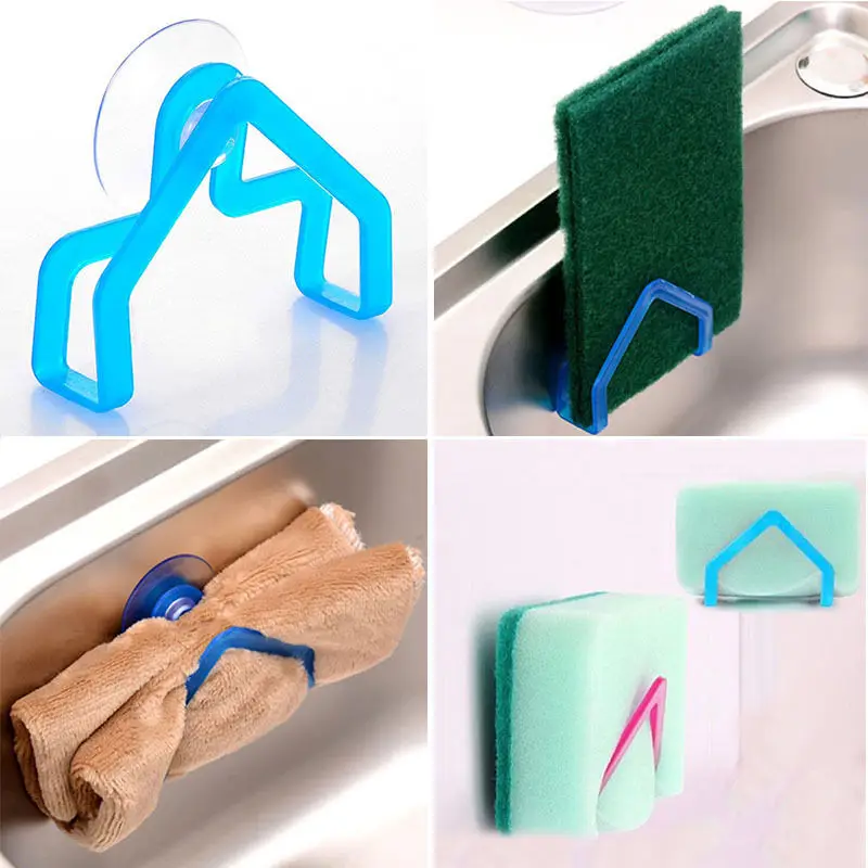 2 шт. домашний удобный держатель на присоске для раковины кухонные инструменты