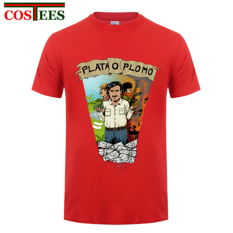 Мужская хлопковая футболка Pablo Escobar модная с короткими рукавами в стиле хип-хоп West
